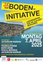 Informationsanlass zur Bodeninitiative mit Jacqueline Badran am 7. April 2025
