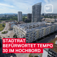 Stadtrat befürwortet 30er Zone im Hochbord